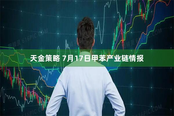 天金策略 7月17日甲苯产业链情报