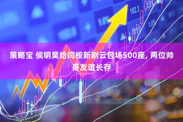 策略宝 侯明昊给闫桉新剧云包场500座, 两位帅哥友谊长存